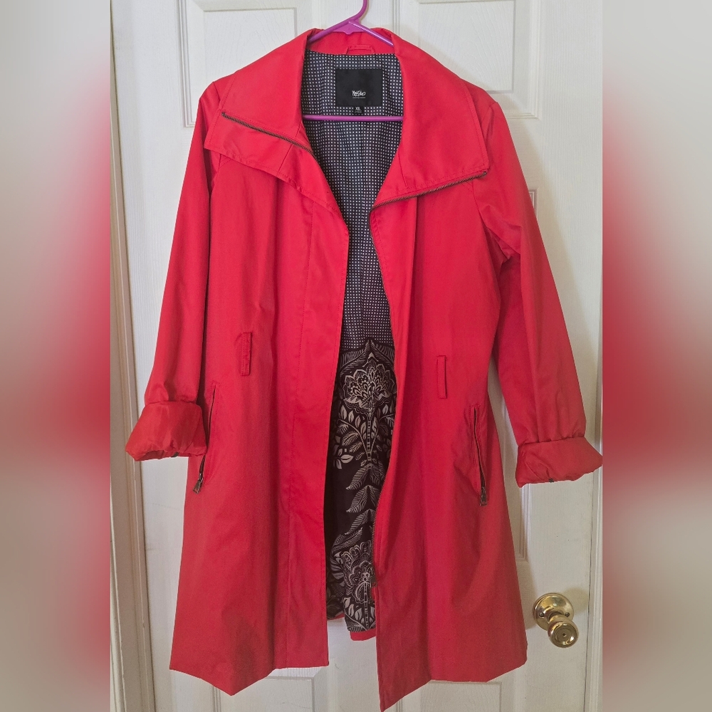 Mossimo Red Trench Coat